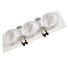 Aro Marco Triple BLANCO orientable para GU10