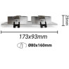 Aro Marco Doble BLANCO orientable para GU10