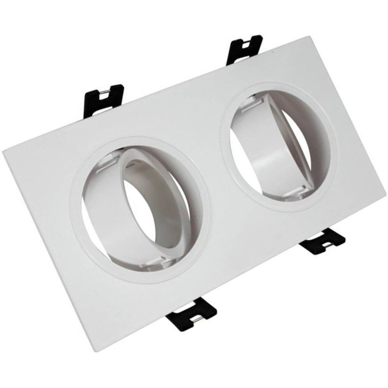 Aro Marco Doble BLANCO orientable para GU10