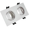 Aro Marco Doble BLANCO orientable para GU10