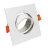 Aro Cuadrado BLANCO orientable para GU10