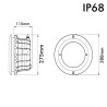 Carcasa empotrable para foco LED PAR56 para piscina