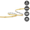Tira LED COB 24V 5W/m GAMA PRO - 320 LED/m FLIP CHIP CRI90 IP20 - 50 metros corte 5 cm