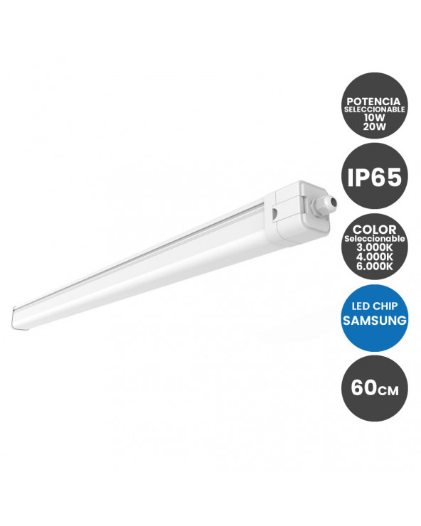 Regleta Plana Led 60W 150cm Philips Lumileds Chip 130 Lm/w- 3 AÑOS DE  GARANTIA