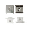 Perfil de encastrar Kit completo Blanco 2 metros