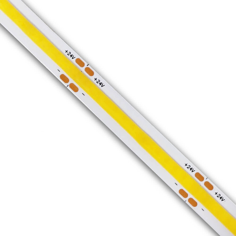 Tira LED COB 24V 12W/M- 320 LED/m FLIP CHIP CRI90 IP20- 3 AÑOS DE GARANTIA