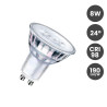 Dicroica LED GU10 8W Cristal 190Lm/w 24º SMD1A1A CRI98
