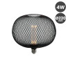 Bombilla LED 4W Metal Negro E27 Ø220mm