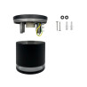 Aplique Techo LED Aluminio Negro GU10