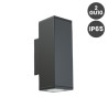 Aplique LED Aluminio IP65 2 GU10