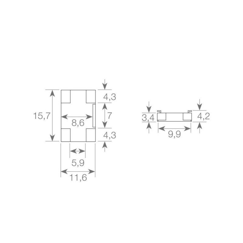 Pack 10 unidades Conector Para Tiras LED COB o SMD de 8mm o 10mm - IP20