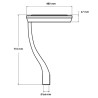 Farola LED Aluminio 65W Programable Driver Moso 210Lm/W Chip Bridgelux 5 años de garantía