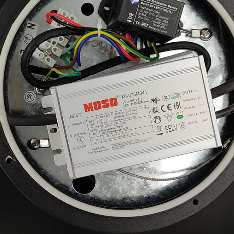 Farola LED Aluminio 40W Programable Driver Moso 160Lm/W Chip Bridgelux 5 Años De Garantía