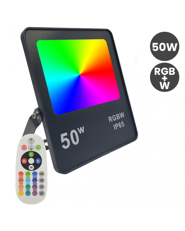 Foco Proyector RGB+W Led...