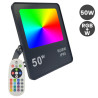 Foco Proyector RGB+W Led 50W IP65 con mando a distancia