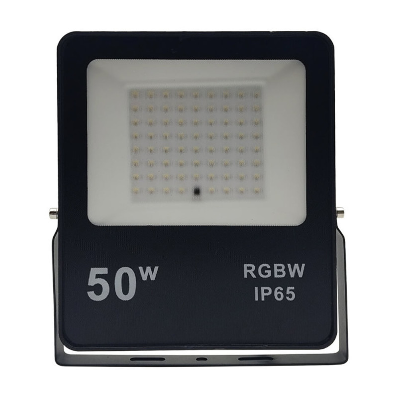Foco Proyector RGB+W Led 50W IP65 con mando a distancia