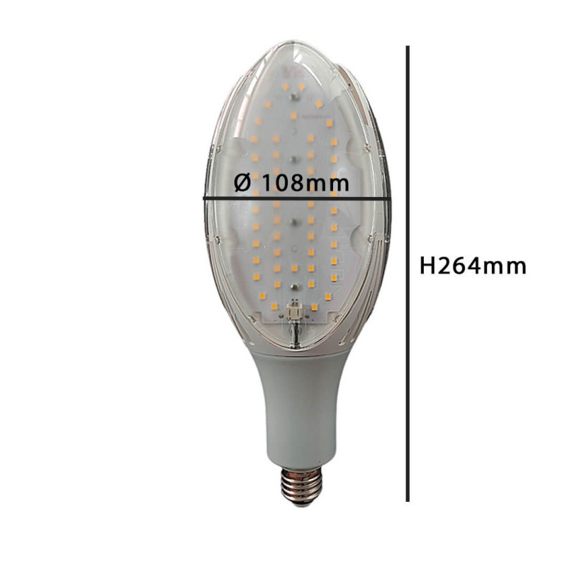 Lampara LED 45W Chip Bridgelux E27 Alta Resistencia