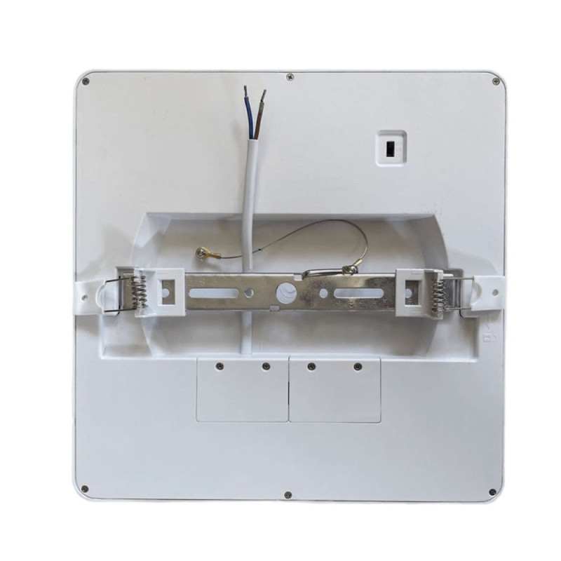 Downlight o Plafón LED Cuadrado NEGRO 18W Corte ajustable y Color Seleccionable