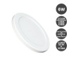 Downlight o Plafón LED Circular Blanco 6W Corte ajustable y Color Seleccionable