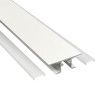 Perfil de Aluminio Moldura DOBLE LUZ Blanco - 2 Metros