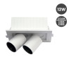 Empotrable LED 12W Periscopico Direccionable Rectangular Color Seleccionable