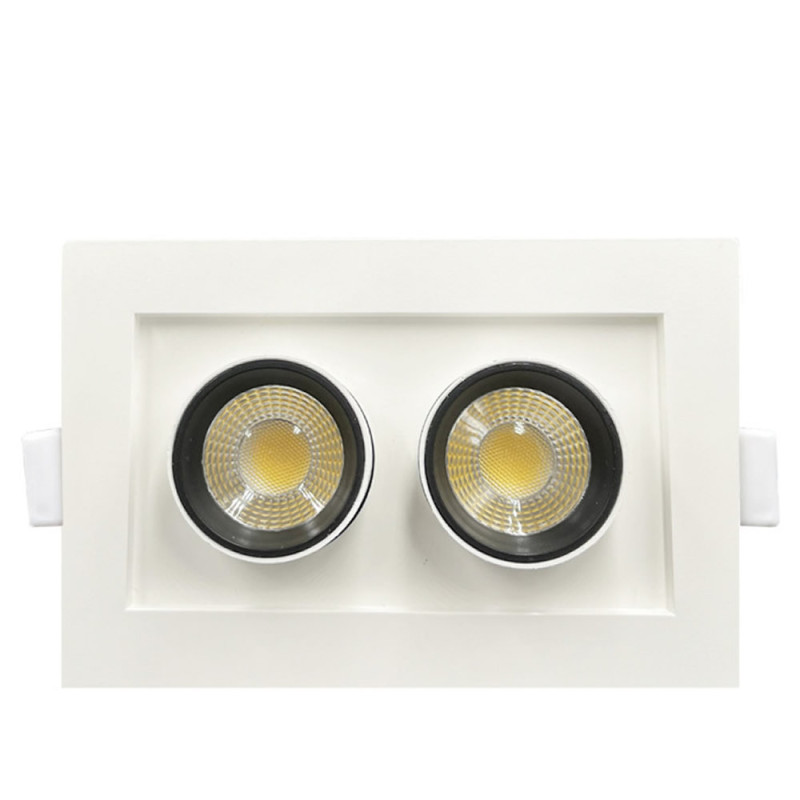 Empotrable LED 12W Periscopico Direccionable Rectangular Color Seleccionable
