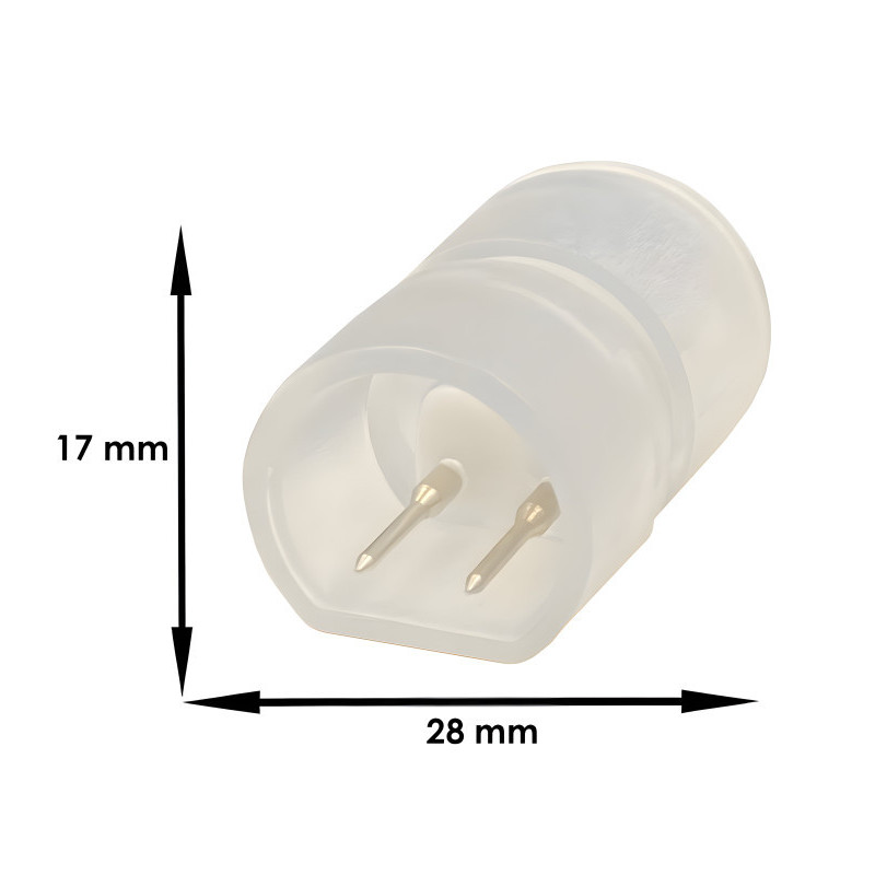 Conector De Unión Para Neón LED CIRCULAR 220V - 360º - 8W