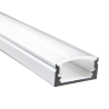 Perfil Aluminio U Superficie Blanco 2 metros