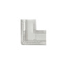 Conector Transparente Para Unión L Tiras LED COB y SMD 10mm IP20