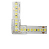 Conector Transparente Para Unión L Tiras LED COB y SMD 10mm IP20
