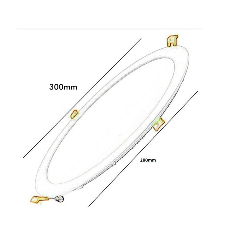 Placa Downlight LED Circular 30W OSRAM CHIP Color Seleccionable