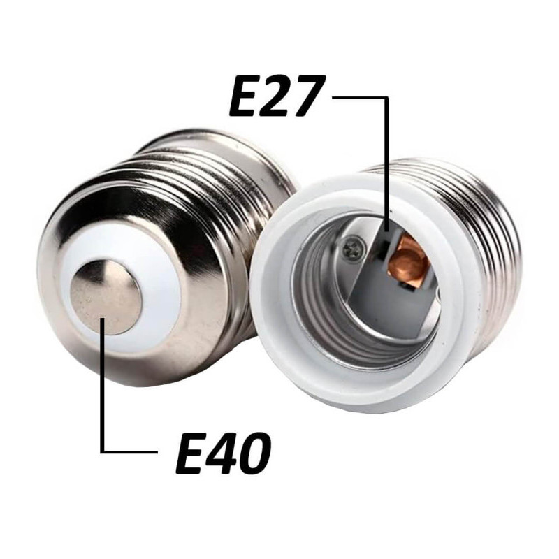 Casquillo Adaptador  E40-E27