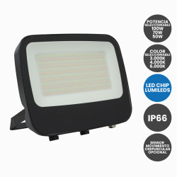 Foco Proyector 100W-70W-50W Potencia y Color seleccionable Chip Lumileds IP66