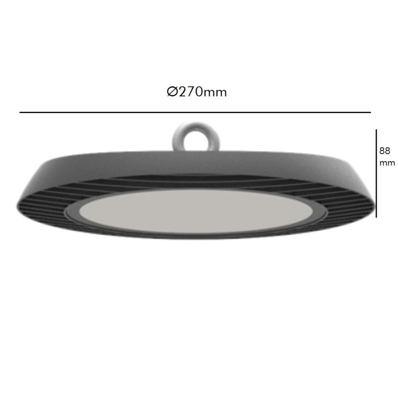 Campana Industrial LED Potencia Seleccionable 150W-100W-80W UFO OSRAM CHIP