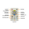 Downlight LED 6W RGB+CCT Lumileds Chip Con Mando
