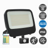 Foco Proyector 100W-70W-50W Con Sensor Crespuscular + Movimiento + Mando Potencia y Color seleccionable Chip Lumileds IP66