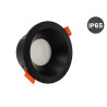 Aro Fijo IP65 Negro Circular Cónico GU10-MR16
