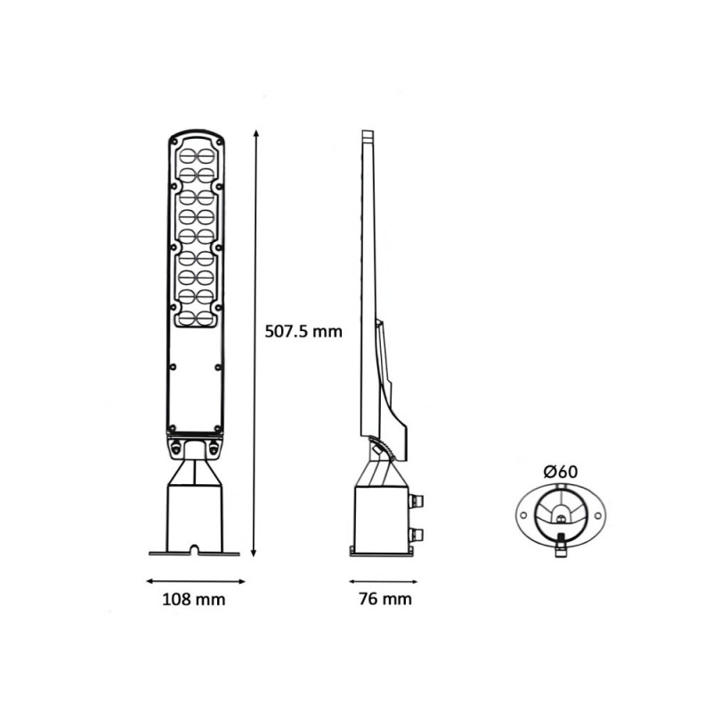 Farola LED 50W OSRAM CHIP DURIS E 2835