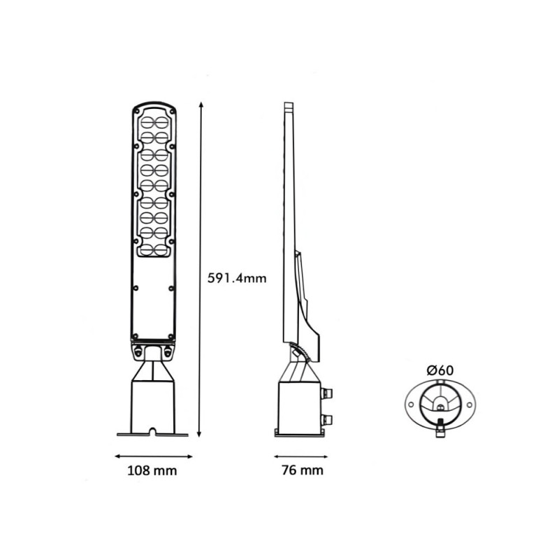 Farola LED 100W OSRAM CHIP DURIS E 2835