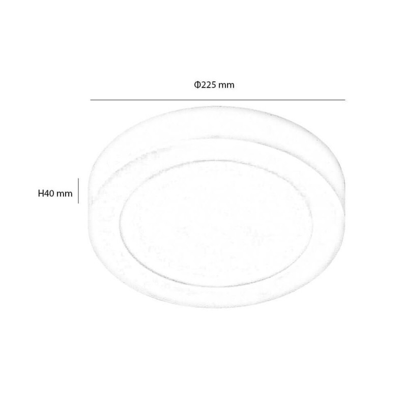 Plafón LED circular superficie 20W - OSRAM CHIP Color Seleccionable