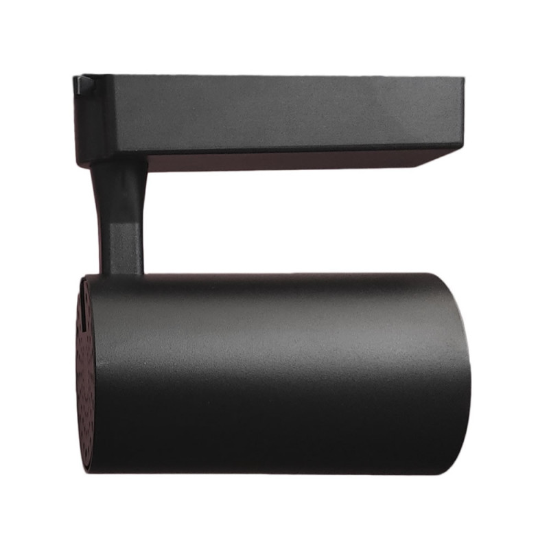 Foco LED 30W Negro Chip Bridgelux Carril Monofásico Color Seleccionable CRI +92 No flick