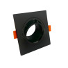 Aro Cuadrado NEGRO orientable para GU10