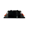 Aro Cuadrado NEGRO orientable para GU10