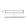 Regleta LED 12W Enlazable 60 cm OSRAM CHIP efecto luz continua- 3 AÑOS DE GARANTIA