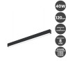 Lámpara lineal Colgante o Superficie LED 40W Interconexión lineal Color Seleccionable 120cm