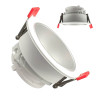 Aro circular basculante GU10 MR16 Exterior Blanco