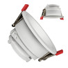 Aro circular basculante GU10 MR16 Exterior Blanco