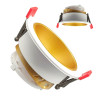 Aro circular basculante GU10 MR16 Exterior Blanco