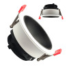 Aro circular basculante GU10 MR16 Exterior Blanco