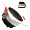 Aro cuadrado basculante GU10 MR16 Exterior Blanco